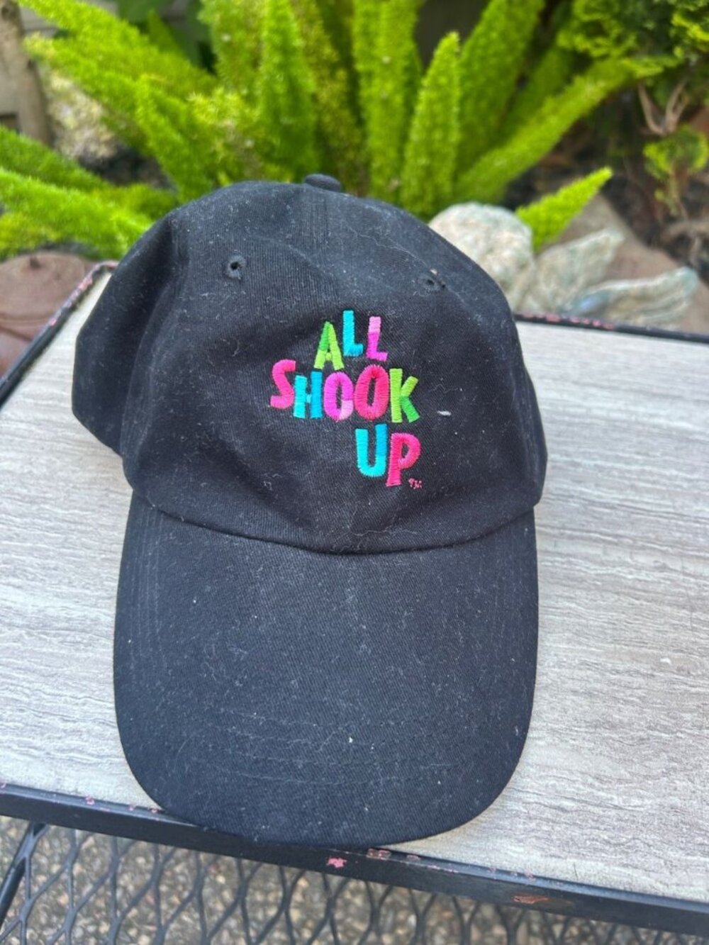Y2K All Shook Up Broadway Musical Anvil Strapback Baseball Cap Elvis Presley